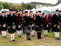 9-Alw16  The Rothbury Highland Pipe Band waiting its entrance on to the main arena.