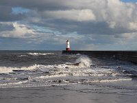 16Berwick  The end of the day a walk down to the lighthouse on the pier