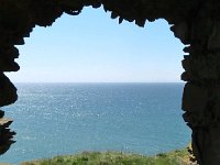 10PortPCast  A view over the North Channel of the Irish Sea from Dunskey Castle Ruins