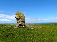 16DrumoreRock  We saw this Menhir standing in a field above Drumore. I thought a photo was in order to record the historic site!  A local advised us as we left that it had only been there 3 years!!!!????***.