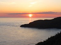 19PortPSunset  The sunset over the Irish sea about 10.11PM June 1st 2016 a few yards from the hotel