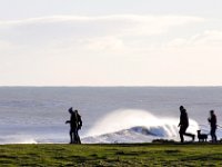 3Jan17Dunst  There were plenty of hardy souls making the walk up the coastal path.