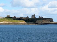 Tyne12  Tynemouth Castle and the Priory seen from the South Pier of the River Tyne