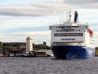 Tyne13  The DFDS ferry makes its entry into the Tyne about 9am Friday.