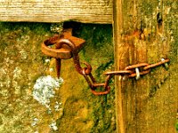 31ww  A well used gate latch