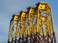 J13  four Jackets seen from Wallsend